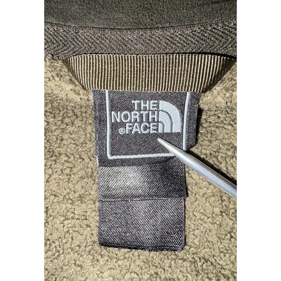 The North Face Women's Green Osito Jacket Size XL Fuzzy Fleece Full Zip - Picture 8 of 9